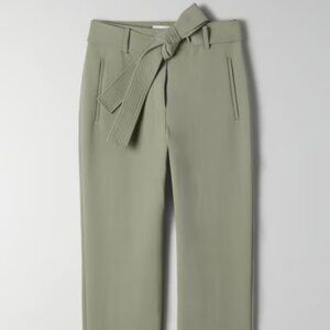 Tie Front Wilfred Trousers, Size 0, Basalt Grey